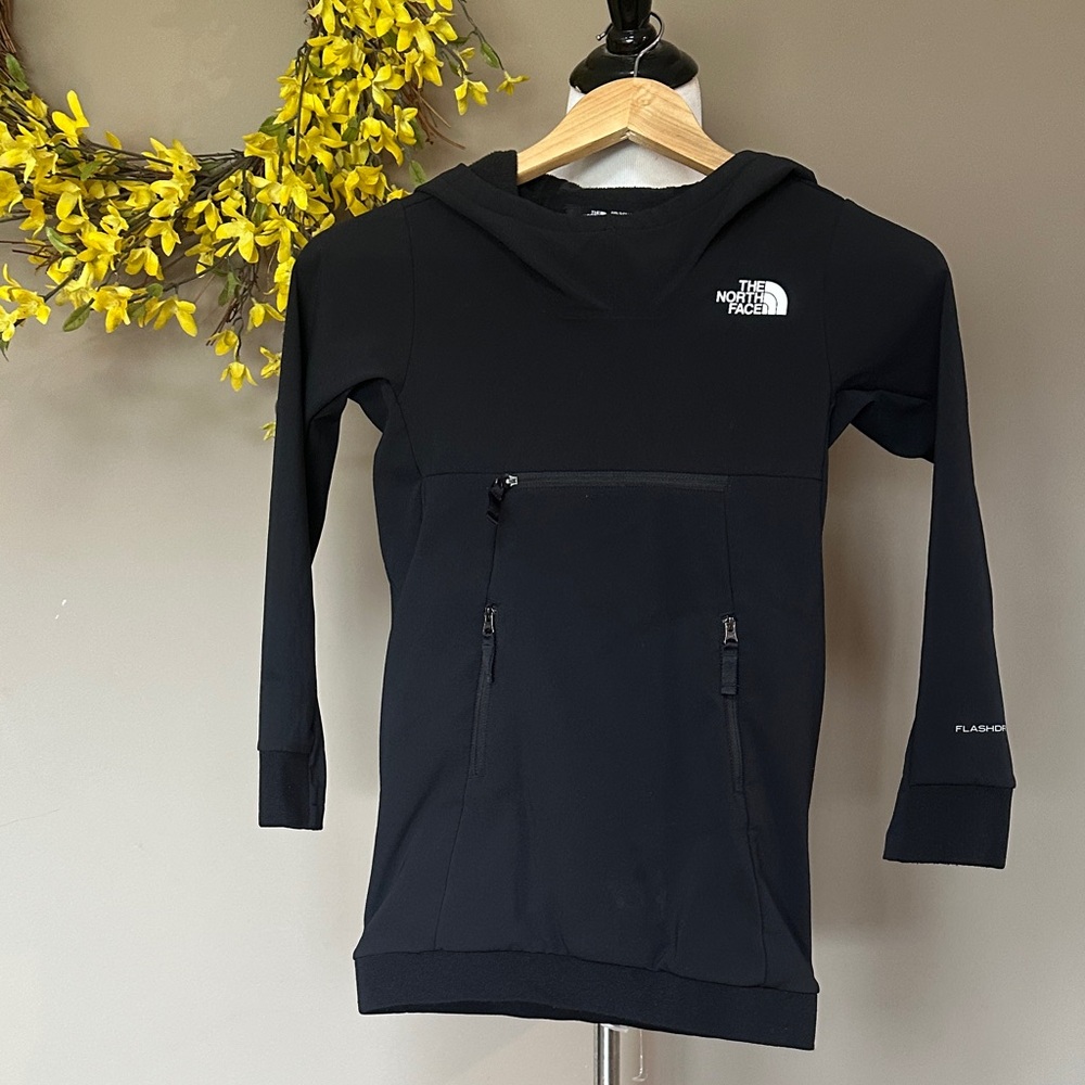 The North Face Black Hooded Pullover with Zip Pockets